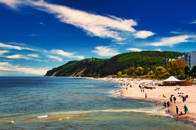 Group of people on beach