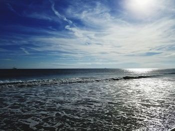 Scenic view of sea against sky