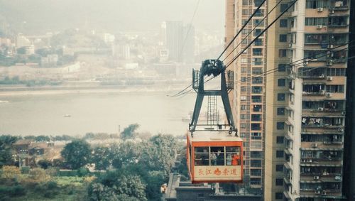 View of bridge in city