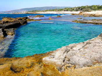 Scenic view of sea against sky