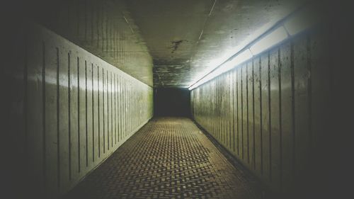 Empty corridor of building