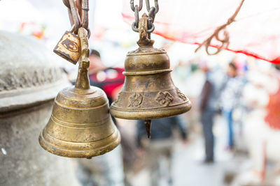 Close-up of bell