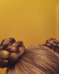 Rear view portrait of woman