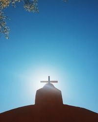 High section of church against clear sky