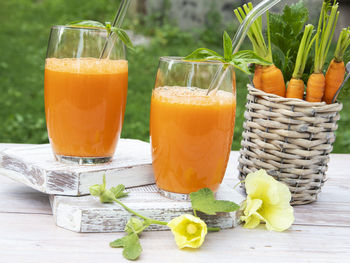 Close-up of drink on table