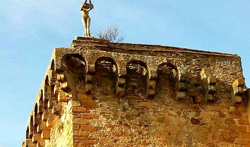 Low angle view of statue