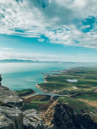 Scenic view of landscape against sky