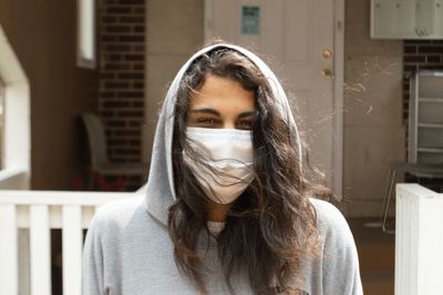 Portrait of beautiful young woman