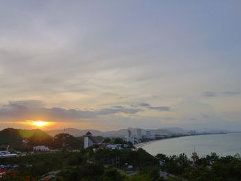 Cityscape at sunset