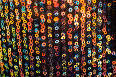 Full frame shot of multi colored decoration