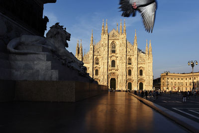 View of historical building against sky in city