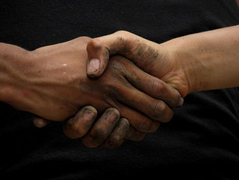 Close-up of handshake