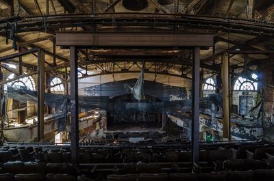 Interior of abandoned factory