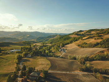 Scenic view of landscape against sky