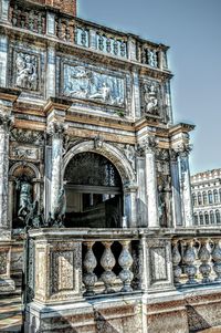 Low angle view of old building