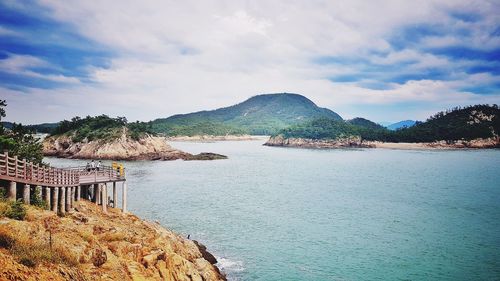 Scenic view of sea against sky