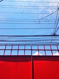 Electricity pylon against sky