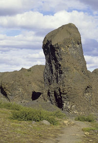 Scenic view of mountain against sky