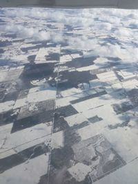 Full frame shot of snow on field