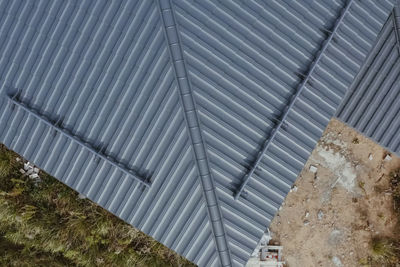 High angle view of roof of building