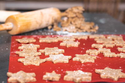 Close-up of cookies