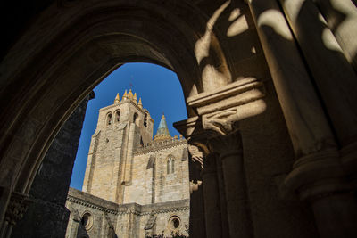 Low angle view of historic church