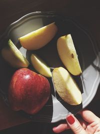 Close-up of apples on apple