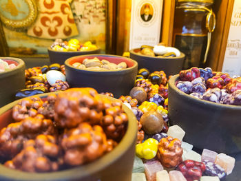 Various fruits for sale in market