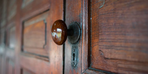 Close-up of door knocker