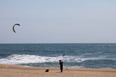 Man standing on beach