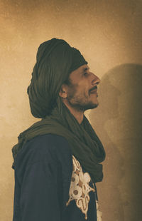 Berber man with green turban, merzouga ii