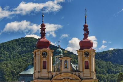 Low angle view of building against sky