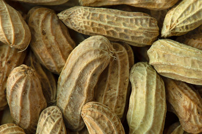 Full frame shot of peanuts for sale at market