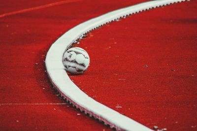 White ball at sports court