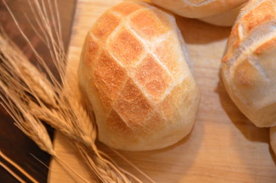 Close-up of bread on table