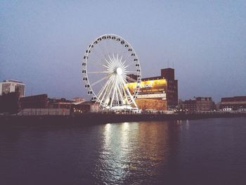 Ferris wheel at amusement park