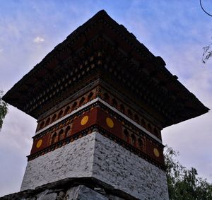 Low angle view of historical building against sky