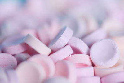 Close-up of pink candies