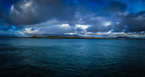 Panoramic view of sea against sky