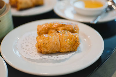 Close-up of food in plate