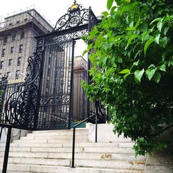 Built structure with trees in background