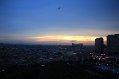 Cityscape at dusk