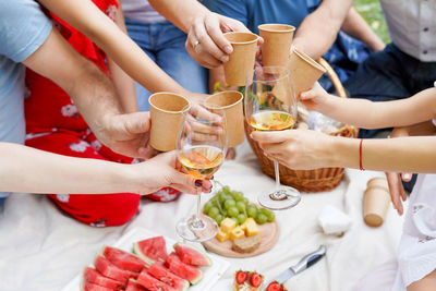 Group of people in restaurant