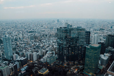 Aerial view of cityscape