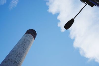 Low angle view of blue sky