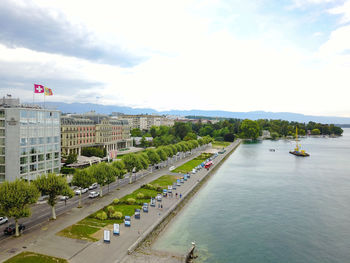 View of city against sky