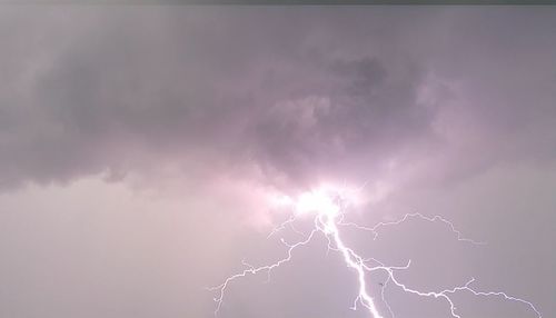 Low angle view of cloudy sky