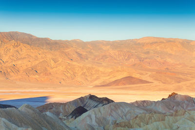 Scenic view of desert against sky