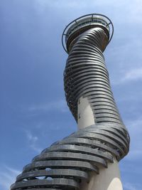 Low angle view of tower against sky