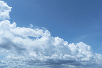 Low angle view of clouds in sky